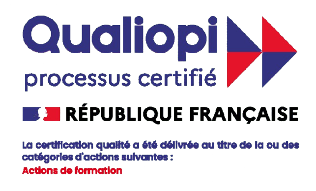 Certification Qualiopi pour les actions de formation